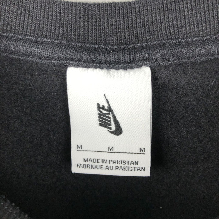 Nike One Point Logo Sweatshirt, Trainer, Men's M Size cotton black type Vintage Second Hand