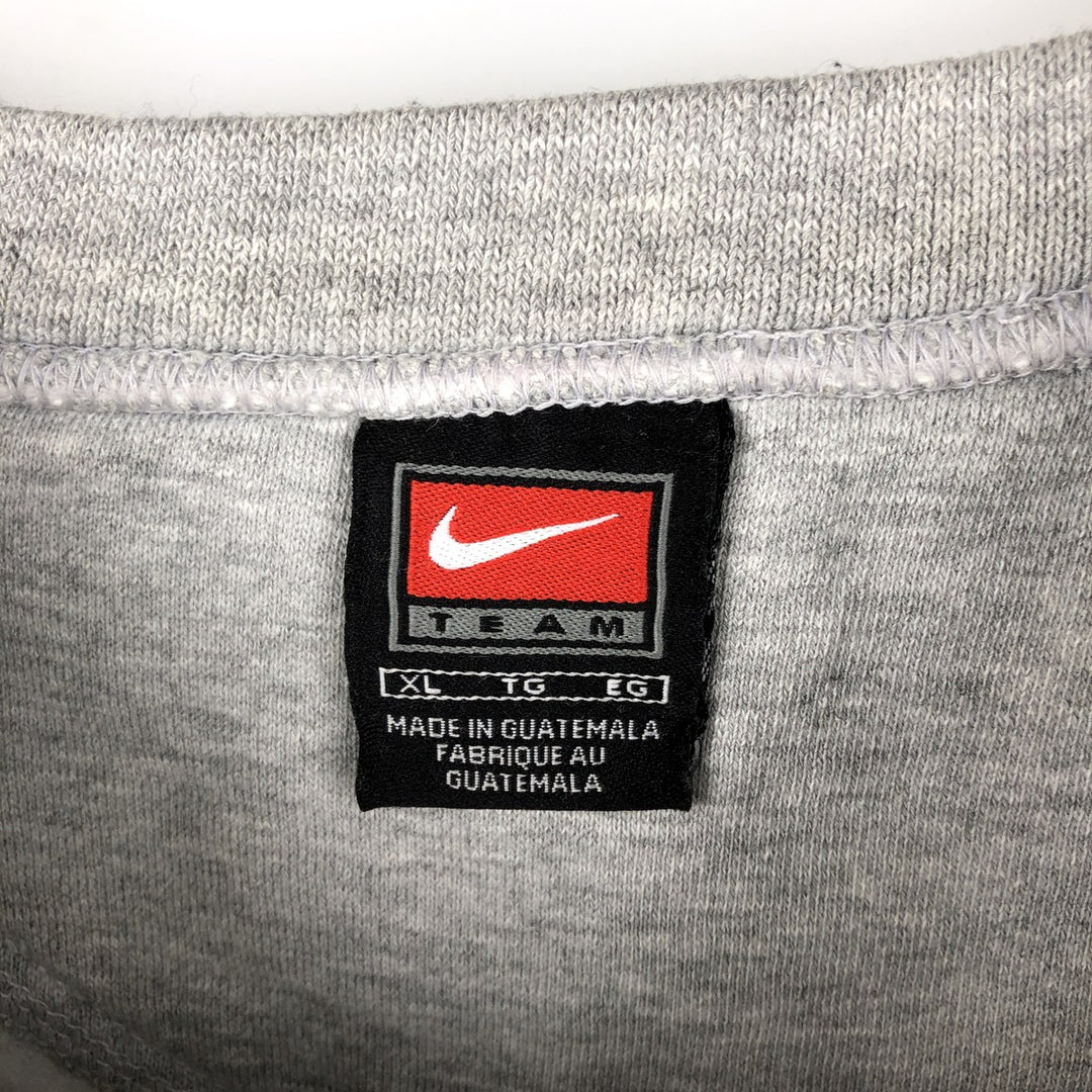 2000'S Nike Team North Carolina University College Sweatshirt, Men's XL cotton gray type Vintage Second Hand