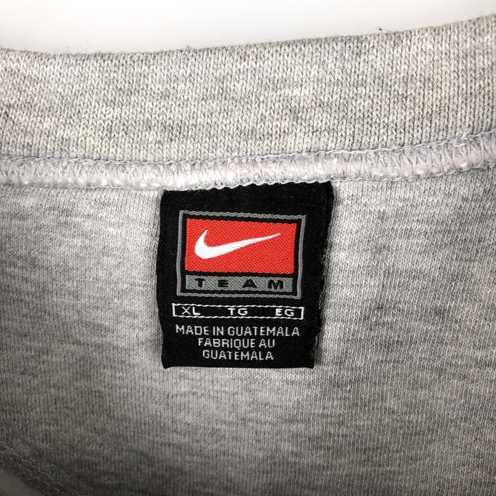 2000'S Nike Team North Carolina University College Sweatshirt, Men's XL cotton gray type Vintage Second Hand