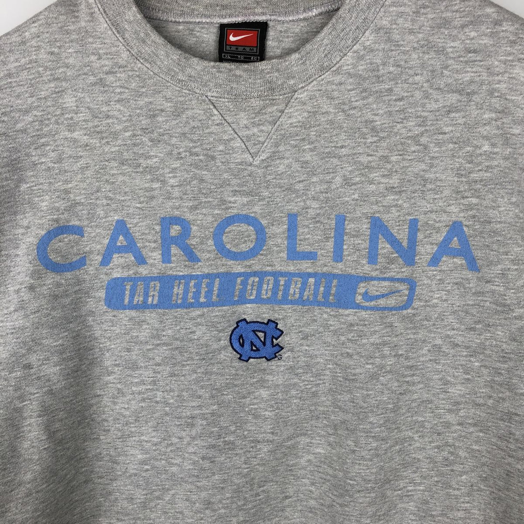 2000'S Nike Team North Carolina University College Sweatshirt, Men's XL cotton gray type Vintage Second Hand