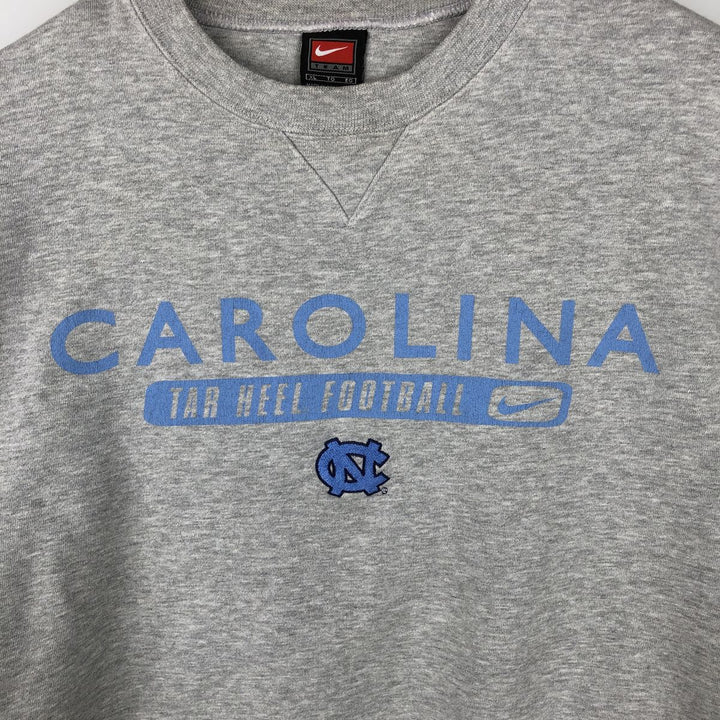 2000'S Nike Team North Carolina University College Sweatshirt, Men's XL cotton gray type Vintage Second Hand