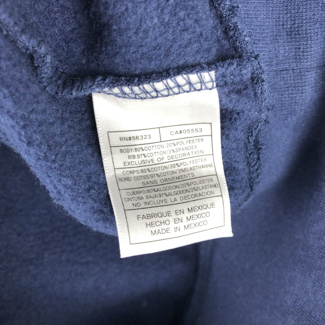 00'S Nike NIKE TEAM College Sweatshirt Trainer Men's L size cotton navy blue type Vintage Second Hand