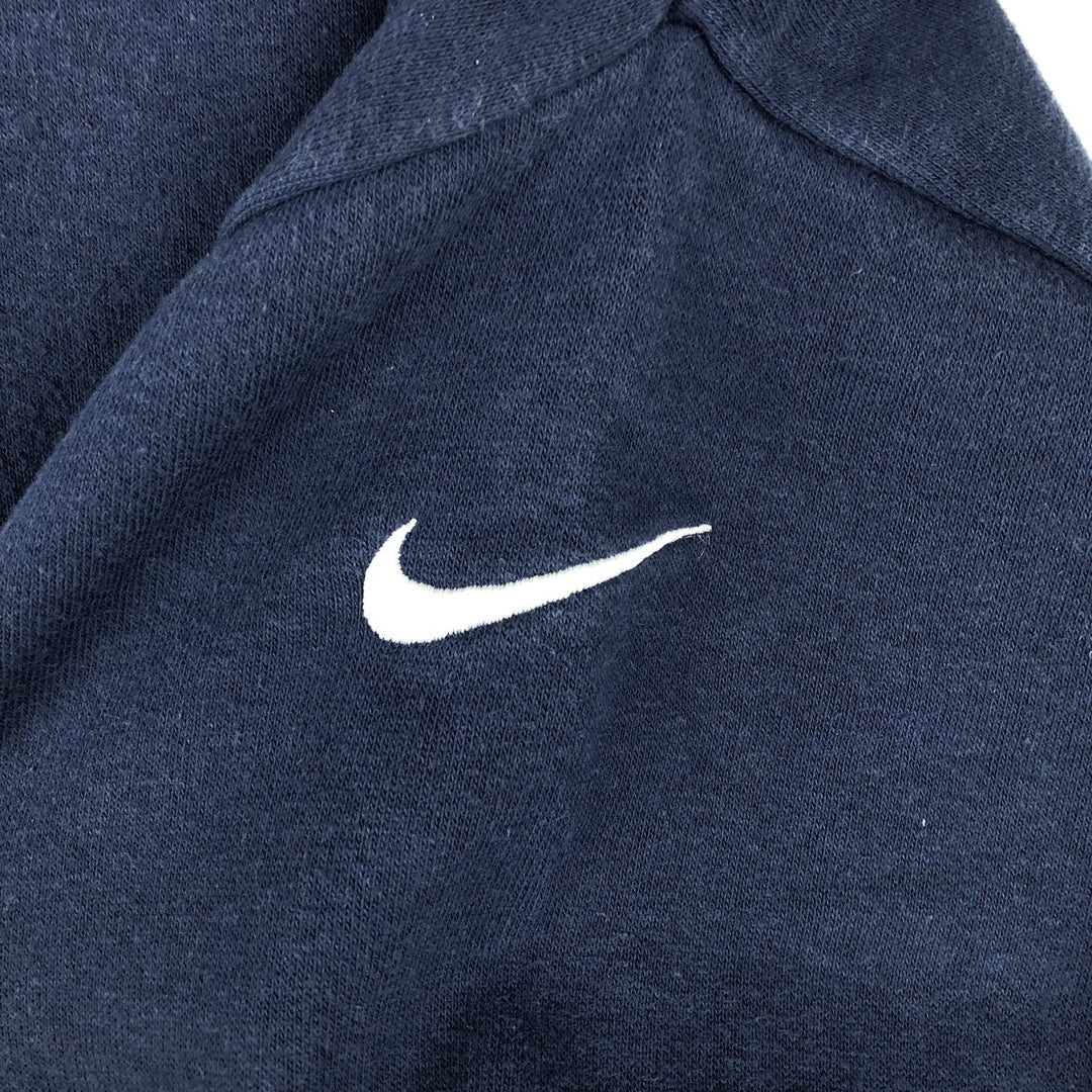 00'S Nike NIKE TEAM College Sweatshirt Trainer Men's L size cotton navy blue type Vintage Second Hand