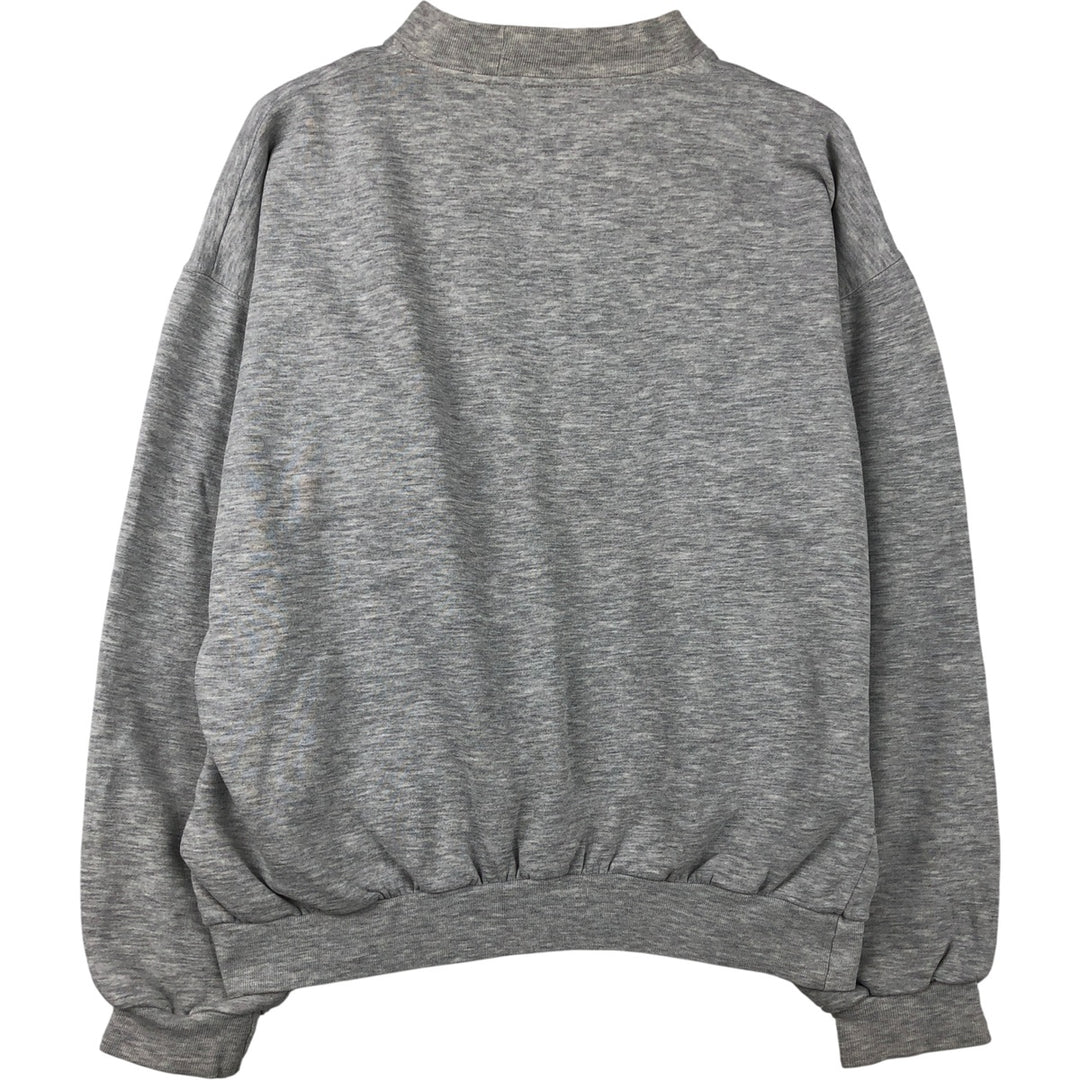 90'S Reebok Mock Neck Sweatshirt, Men's Size L, Vintage unclear gray type Vintage Second Hand