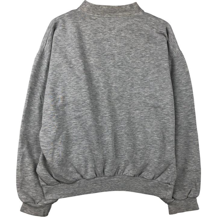 90'S Reebok Mock Neck Sweatshirt, Men's Size L, Vintage unclear gray type Vintage Second Hand