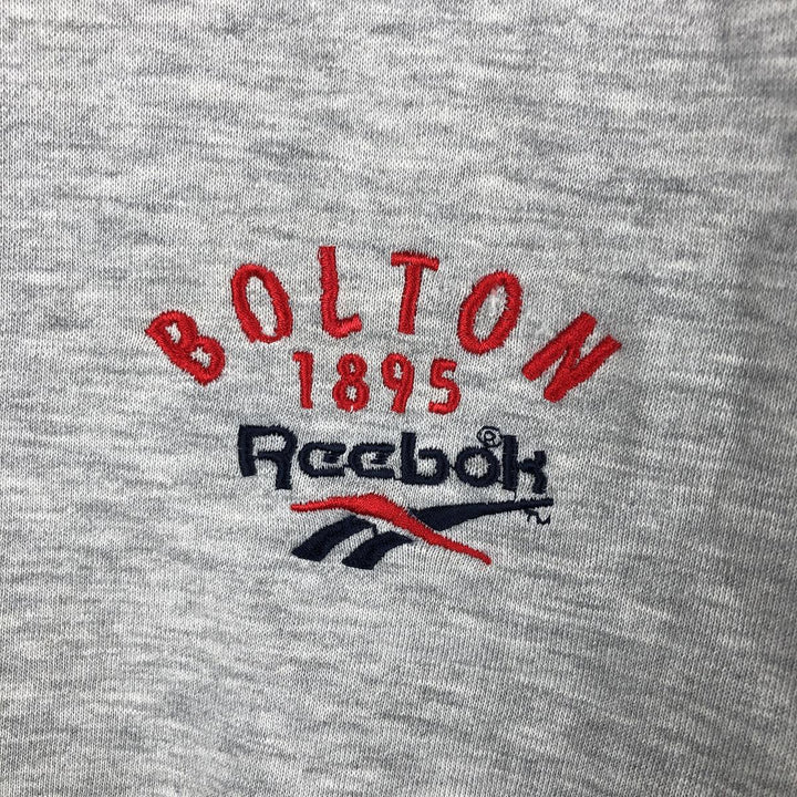 90'S Reebok Mock Neck Sweatshirt, Men's Size L, Vintage unclear gray type Vintage Second Hand