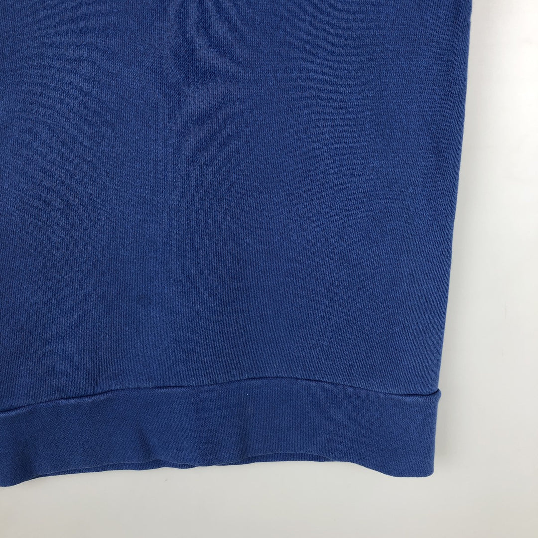 Nike logo sweatshirt, USA made, men's size L cotton blue type Vintage Second Hand