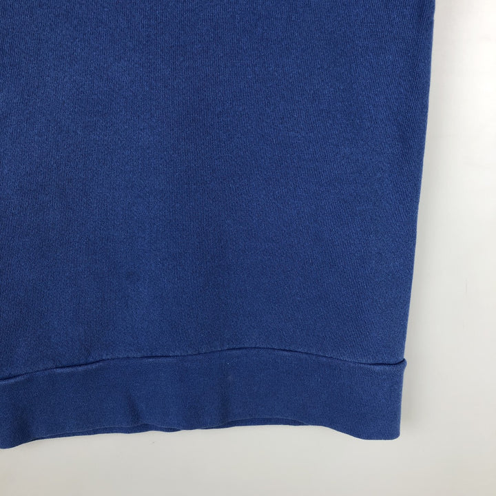Nike logo sweatshirt, USA made, men's size L cotton blue type Vintage Second Hand