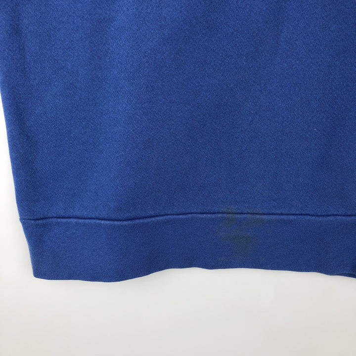 Nike logo sweatshirt, USA made, men's size L cotton blue type Vintage Second Hand