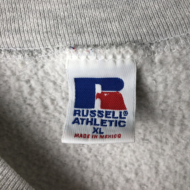 Vintage 90'S Russell printed sweatshirt, size XL, men's cotton gray type Vintage Second Hand