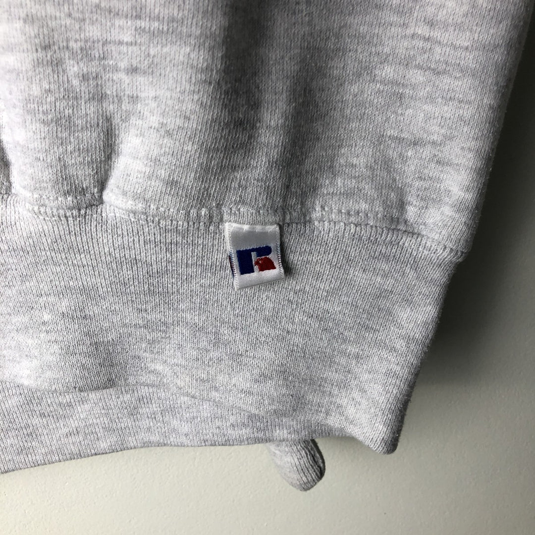 Vintage 90'S Russell printed sweatshirt, size XL, men's cotton gray type Vintage Second Hand