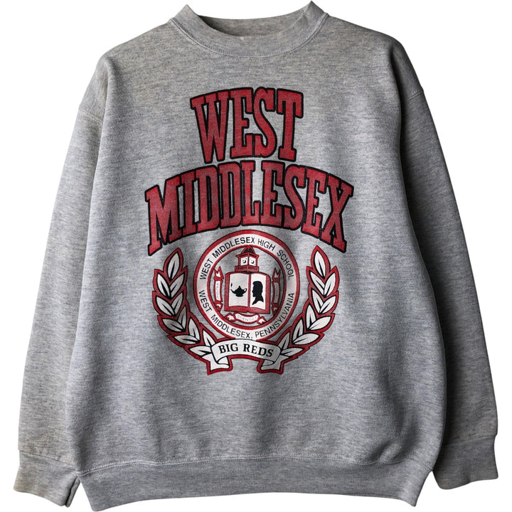 Vintage college sweatshirt, size L, men's unclear gray type Vintage Second Hand