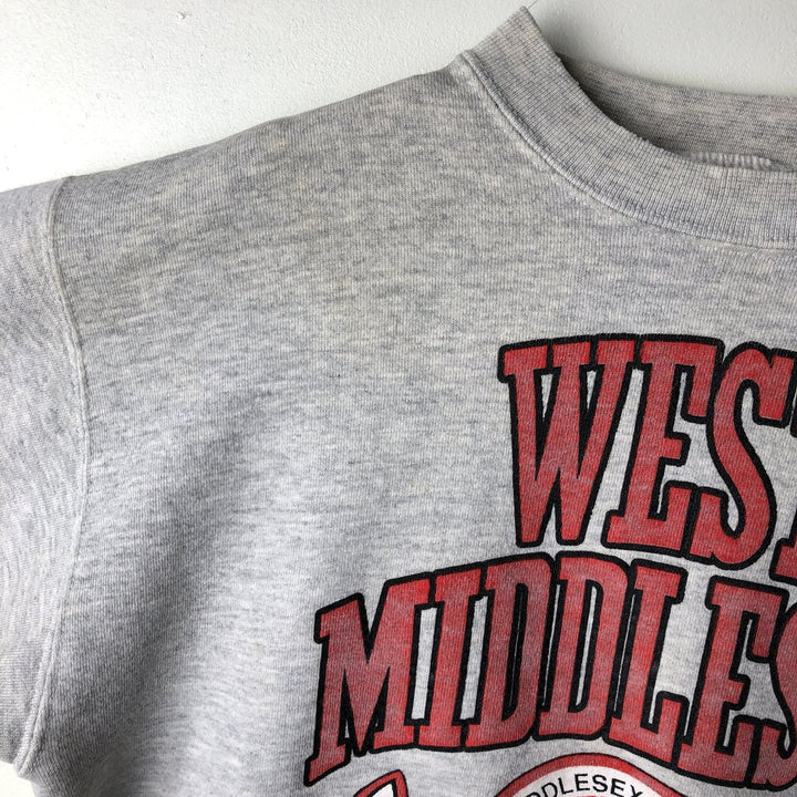Vintage college sweatshirt, size L, men's unclear gray type Vintage Second Hand
