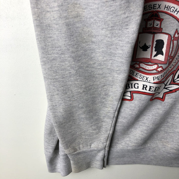 Vintage college sweatshirt, size L, men's unclear gray type Vintage Second Hand