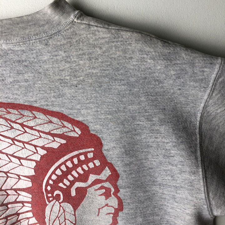 Vintage college sweatshirt, size L, men's unclear gray type Vintage Second Hand