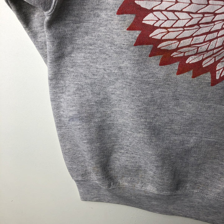 Vintage college sweatshirt, size L, men's unclear gray type Vintage Second Hand
