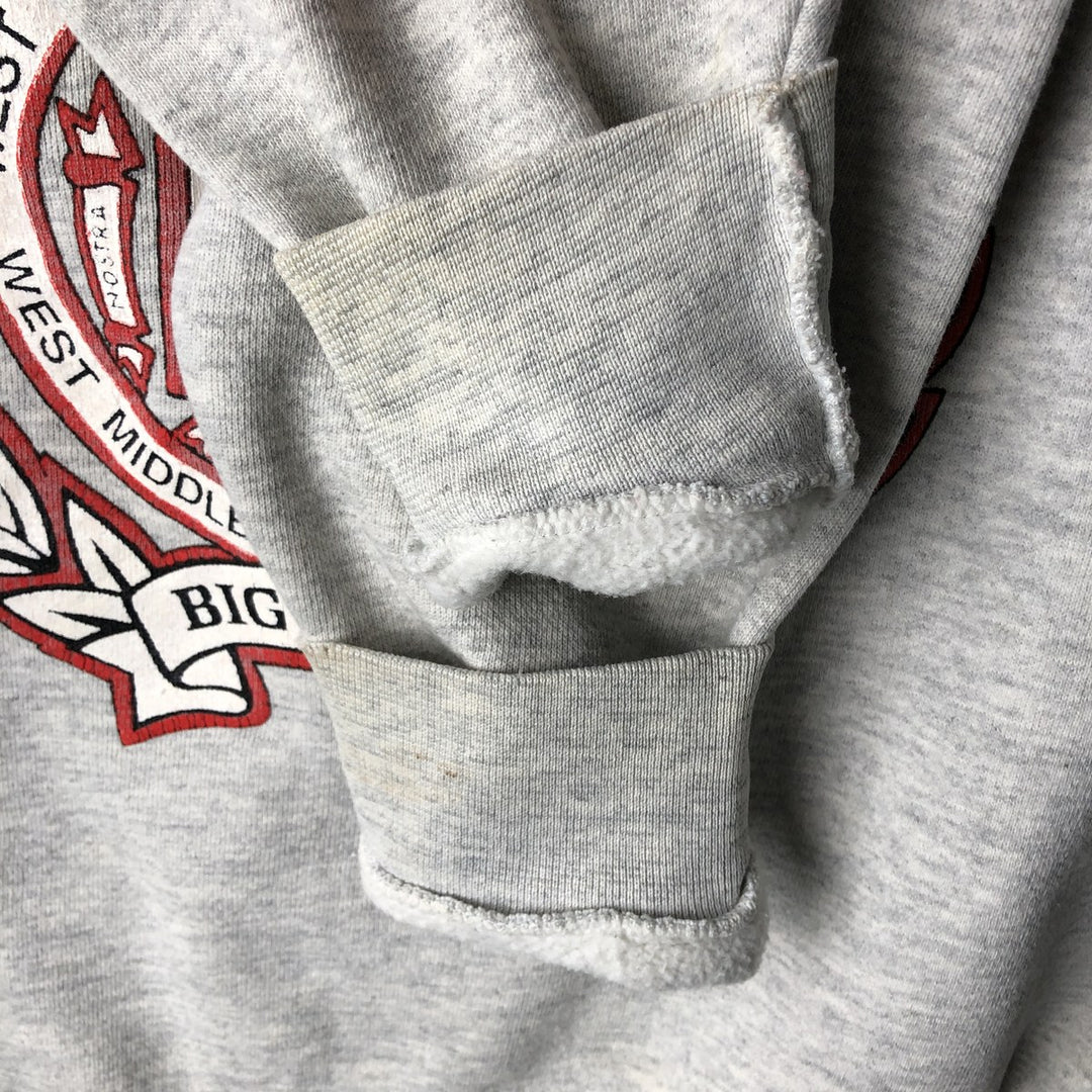 Vintage college sweatshirt, size L, men's unclear gray type Vintage Second Hand
