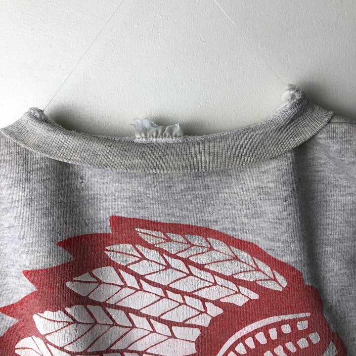 Vintage college sweatshirt, size L, men's unclear gray type Vintage Second Hand