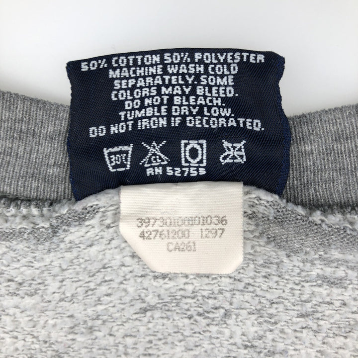 90'S Jansport college sweatshirt, Made in USA, Men's XL cotton gray type Vintage Second Hand