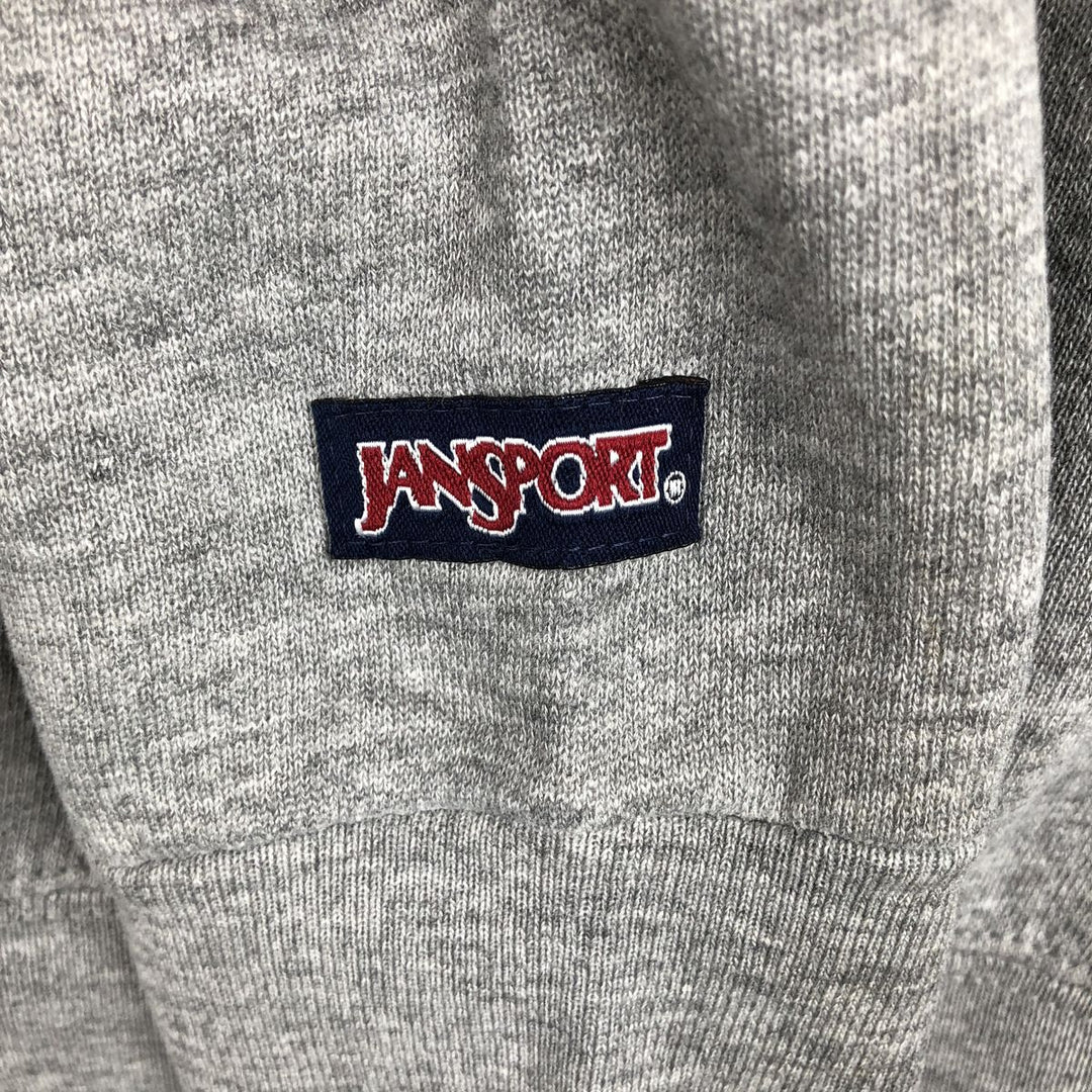90'S Jansport college sweatshirt, Made in USA, Men's XL cotton gray type Vintage Second Hand