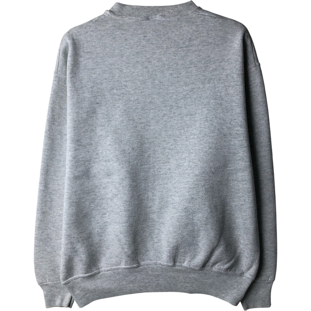 90'S Vintage Fruit of the Loom Heavy Purdue University College Sweatshirt, Made in USA, Men's Size L cotton gray type Vintage Second Hand