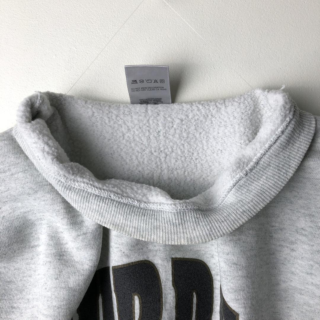 90'S Vintage Fruit of the Loom Heavy Purdue University College Sweatshirt, Made in USA, Men's Size L cotton gray type Vintage Second Hand