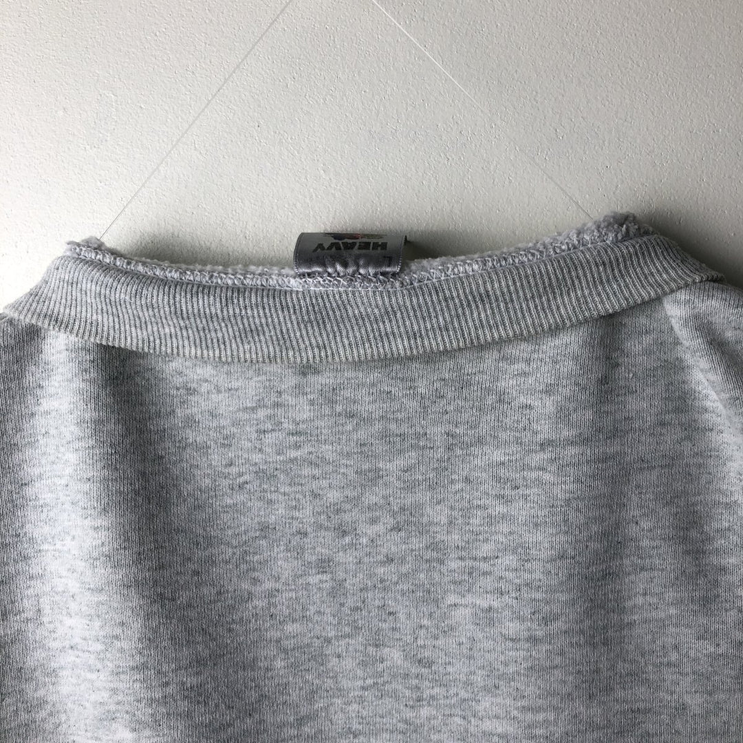 90'S Vintage Fruit of the Loom Heavy Purdue University College Sweatshirt, Made in USA, Men's Size L cotton gray type Vintage Second Hand