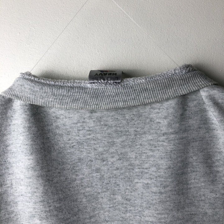 90'S Vintage Fruit of the Loom Heavy Purdue University College Sweatshirt, Made in USA, Men's Size L cotton gray type Vintage Second Hand