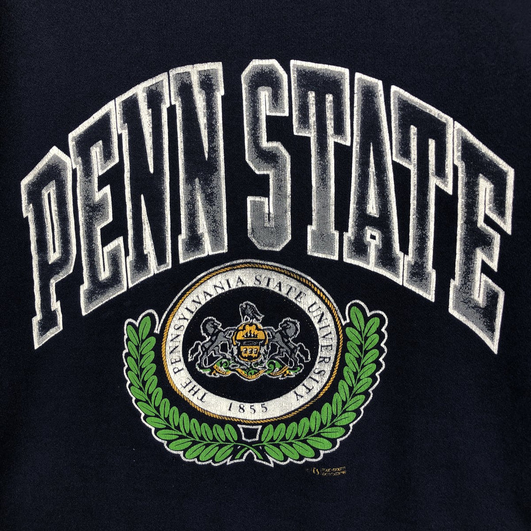 90'S DISCUSATHLETIC PENN STATE College Sweatshirt, Made in USA, Men's Size XL cotton navy blue type Vintage Second Hand