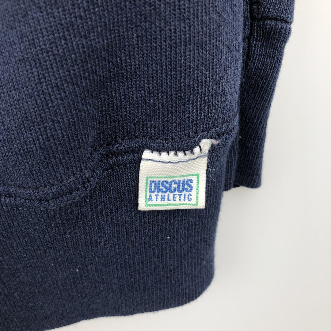 90'S DISCUSATHLETIC PENN STATE College Sweatshirt, Made in USA, Men's Size XL cotton navy blue type Vintage Second Hand