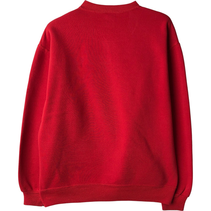 90'S Russell College Sweatshirt, Made in USA, Men's XL, Vintage cotton red type Vintage Second Hand