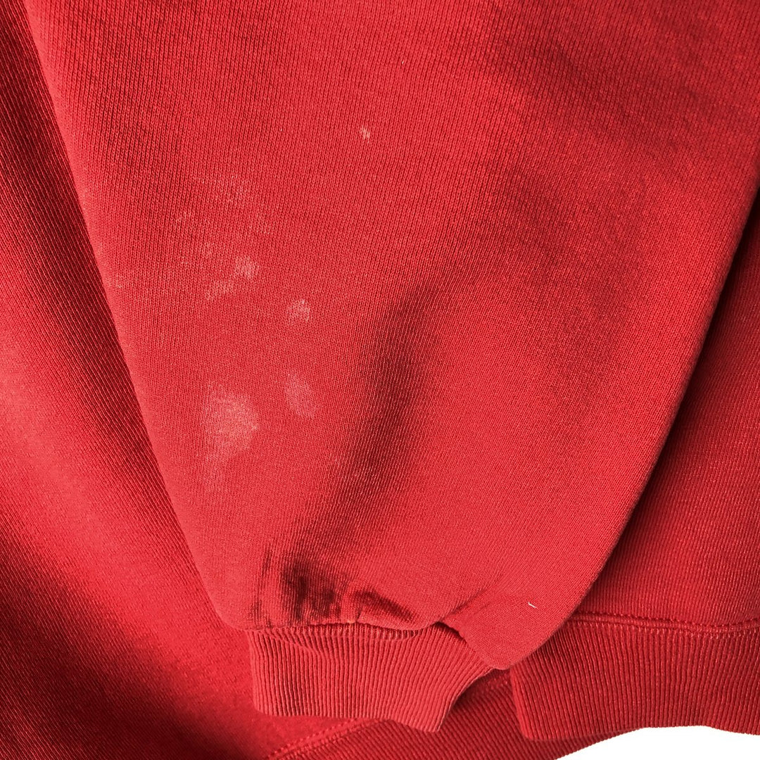 90'S Russell College Sweatshirt, Made in USA, Men's XL, Vintage cotton red type Vintage Second Hand