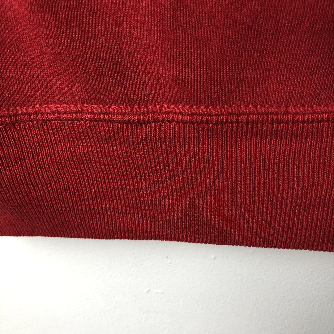 90'S Russell College Sweatshirt, Made in USA, Men's XL, Vintage cotton red type Vintage Second Hand