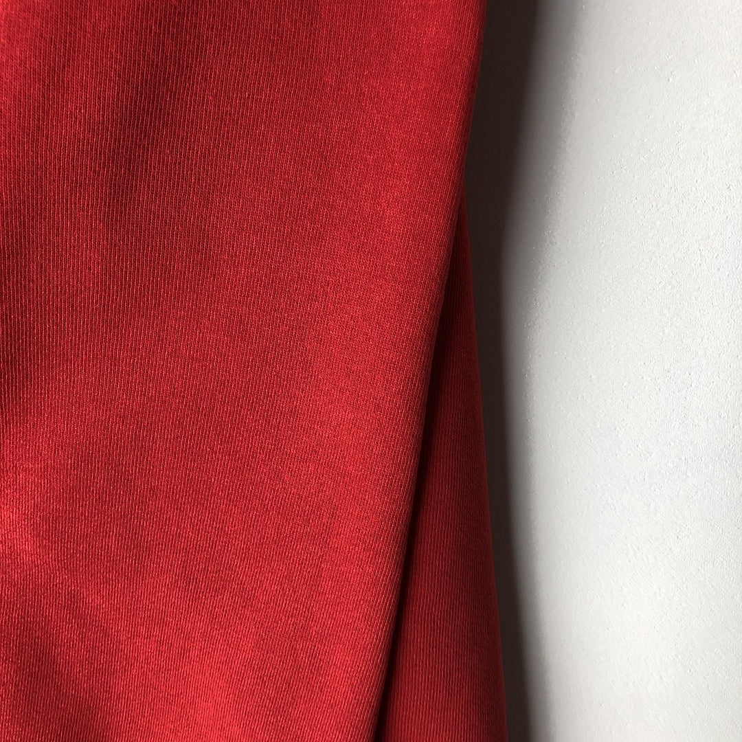 90'S Russell College Sweatshirt, Made in USA, Men's XL, Vintage cotton red type Vintage Second Hand