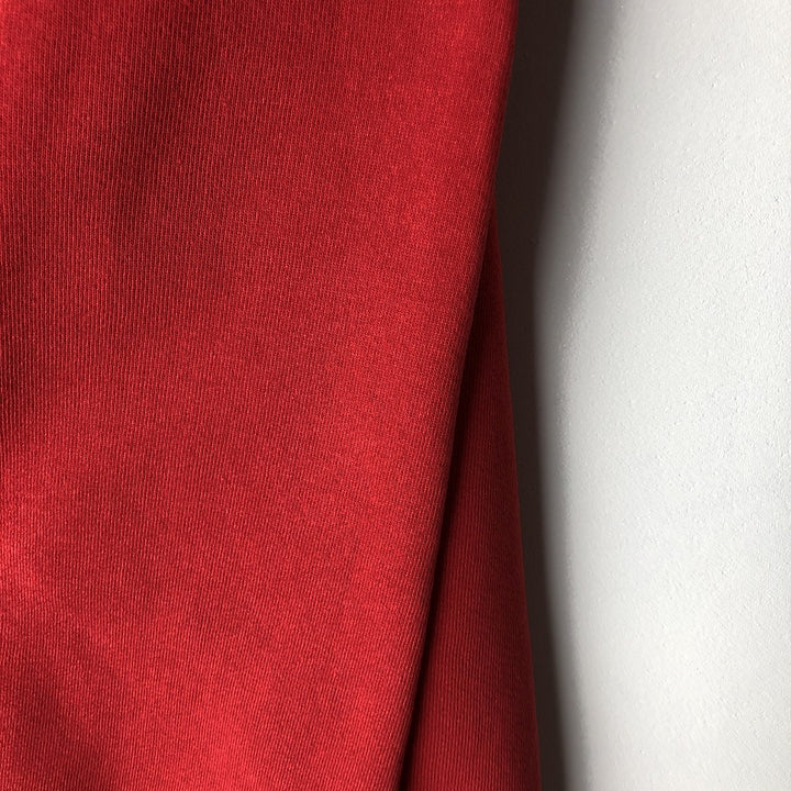 90'S Russell College Sweatshirt, Made in USA, Men's XL, Vintage cotton red type Vintage Second Hand