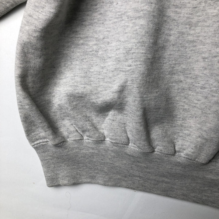 90'S Russell 3-row print college sweatshirt, made in USA, men's XL size, vintage cotton gray type Vintage Second Hand