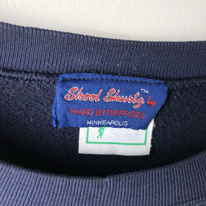 SKOOL SHUTY College Sweatshirt, Made in USA, Men's Size XL unclear navy blue type Vintage Second Hand