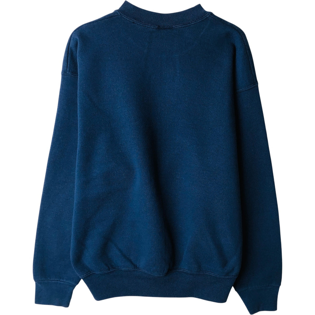 Vintage 90'S GRIBBLE College Character Sweatshirt, Made in USA, Men's Size Medium polyester navy blue type Vintage Second Hand