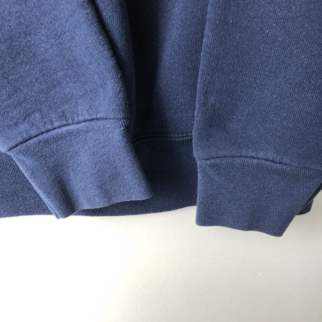 Vintage 90'S GRIBBLE College Character Sweatshirt, Made in USA, Men's Size Medium polyester navy blue type Vintage Second Hand