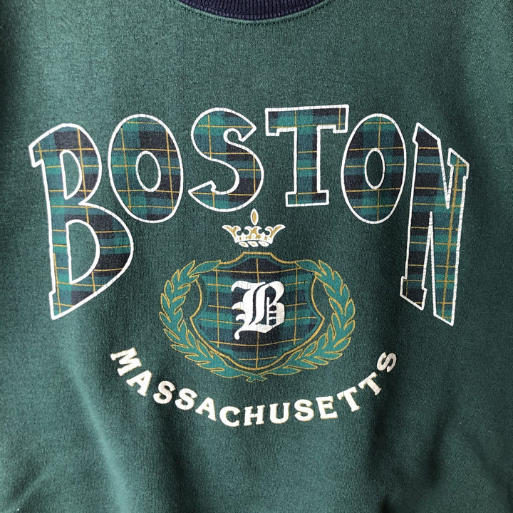 DOYLE College Sweatshirt, Made in USA, Men's Size XL cotton green type Vintage Second Hand