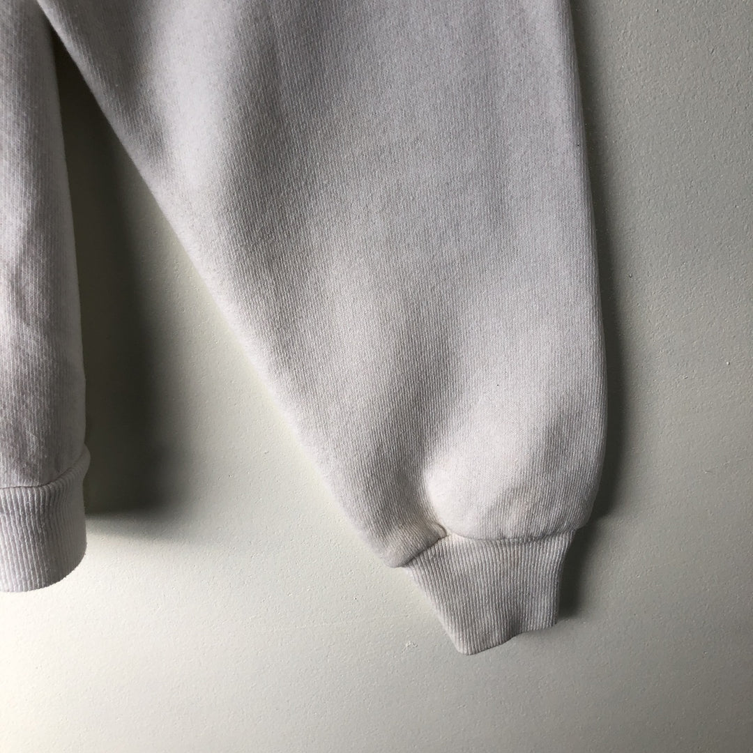 80s-90'S Jerzees College Sweatshirt, Made in USA, Men's Size L, Vintage cotton white type Vintage Second Hand