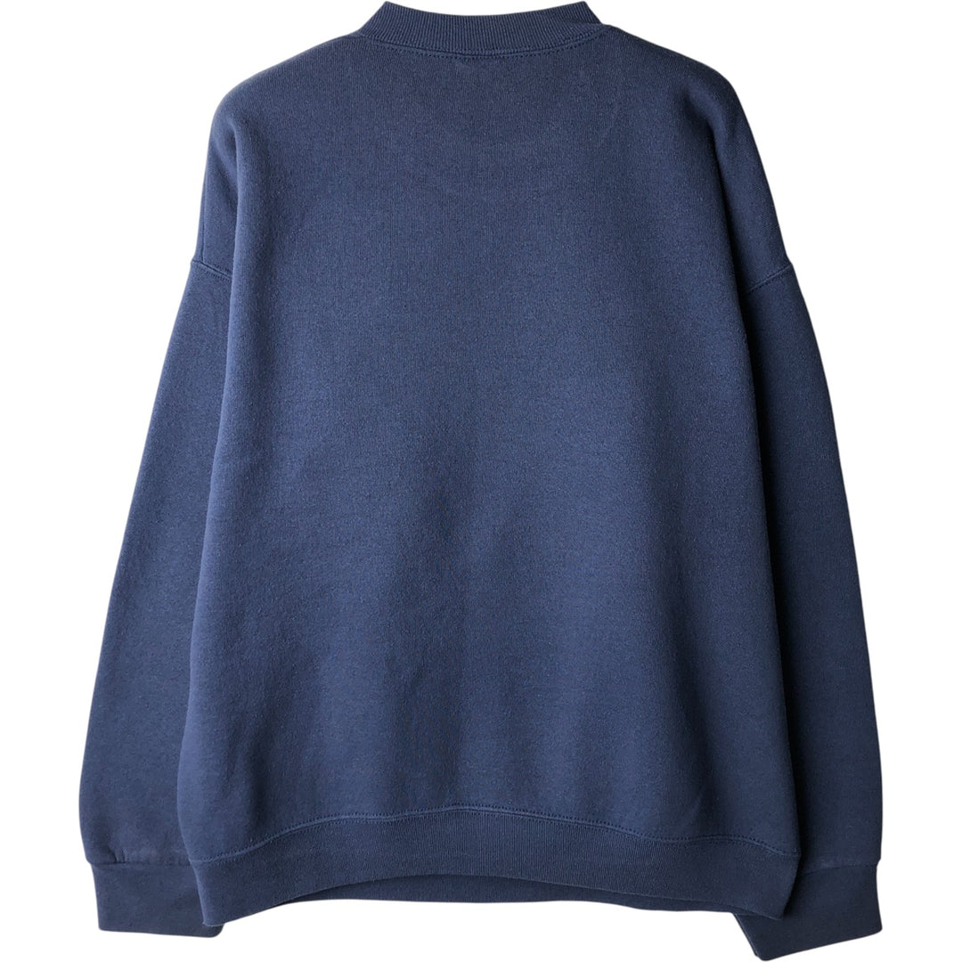 90'S Fruit of the Loom College Sweatshirt, Made in USA, Men's Size L, Vintage cotton Blue type light blue Vintage Second Hand
