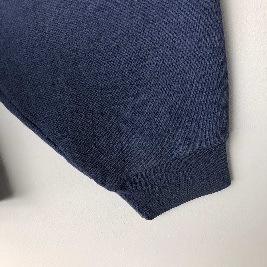 90'S Fruit of the Loom College Sweatshirt, Made in USA, Men's Size L, Vintage cotton Blue type light blue Vintage Second Hand