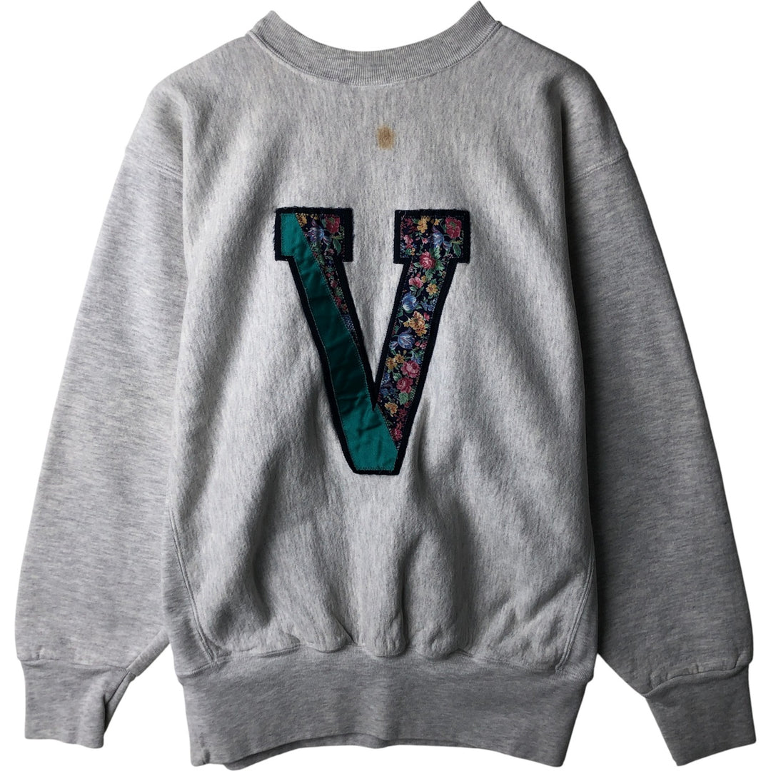 NU SPORTSWEAR College Sweatshirt, Made in USA, Men's Size L cotton gray type Vintage Second Hand