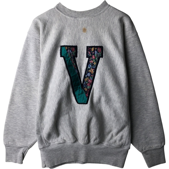 NU SPORTSWEAR College Sweatshirt, Made in USA, Men's Size L cotton gray type Vintage Second Hand