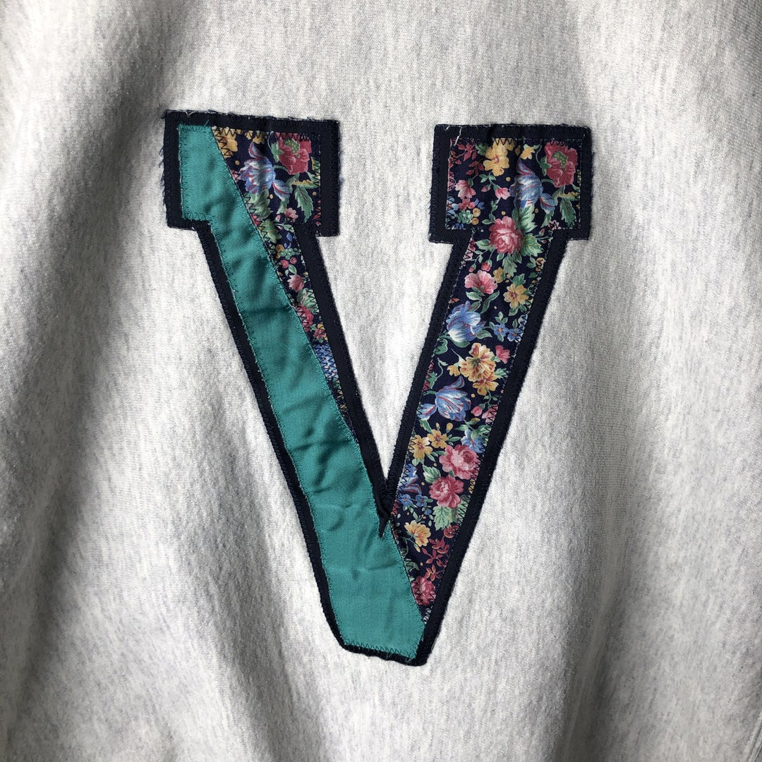 NU SPORTSWEAR College Sweatshirt, Made in USA, Men's Size L cotton gray type Vintage Second Hand