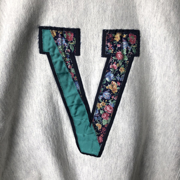 NU SPORTSWEAR College Sweatshirt, Made in USA, Men's Size L cotton gray type Vintage Second Hand
