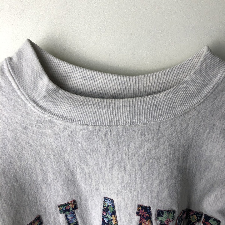 NU SPORTSWEAR College Sweatshirt, Made in USA, Men's Size L cotton gray type Vintage Second Hand