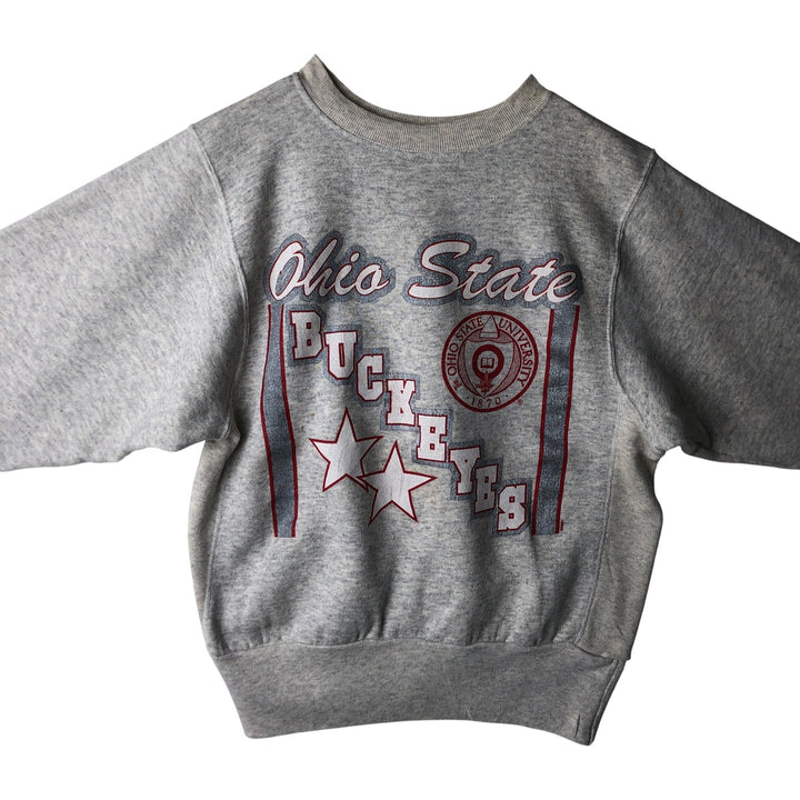 Vintage 90'S Famous SPORTSWEAR college sweatshirt, made in the USA, size L, men's cotton pale white type Vintage Second Hand