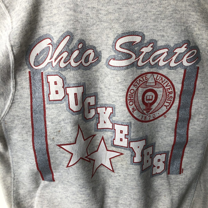 Vintage 90'S Famous SPORTSWEAR college sweatshirt, made in the USA, size L, men's cotton pale white type Vintage Second Hand